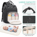 Sacs à Dos à Langer Pour Bébé Sac de Voyage - Gris foncé