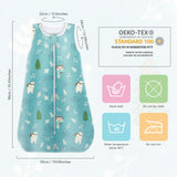 Viedouce Gigoteuse Hiver TOG 0.5, Gigoteuse Bebe Coton,Sac de Couchage Bebe,Turbulette pour Bébé Garcon Fille Naissance (0-24 Mois, Longueur: 90 cm)