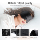 Masque de Sommeil en 100% Soie  - Noir