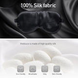 Masque de Sommeil en 100% Soie  - Noir