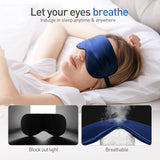 Masque de Sommeil en 100% Soie - Bleu foncé