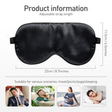 Masque de Sommeil en 100% Soie  - Noir