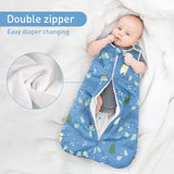 Viedouce Gigoteuse Hiver TOG 1,Gigoteuse Bebe Coton,Sac de Couchage Bebe,Turbulette pour Bébé Garcon Fille Naissance (3-18 Mois, Longueur: 80 cm)