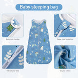 Viedouce Gigoteuse Hiver TOG 1,Gigoteuse Bebe Coton,Sac de Couchage Bebe,Turbulette pour Bébé Garcon Fille Naissance (3-18 Mois, Longueur: 80 cm)