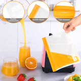 Viedouce Sac de Conservation Nourriture Réutilisables(Multicolore S * 5 Pcs + M * 5 Pcs)