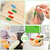 Sac de Courses en Tissu Bio 9 pièces en 3 tailles différentes