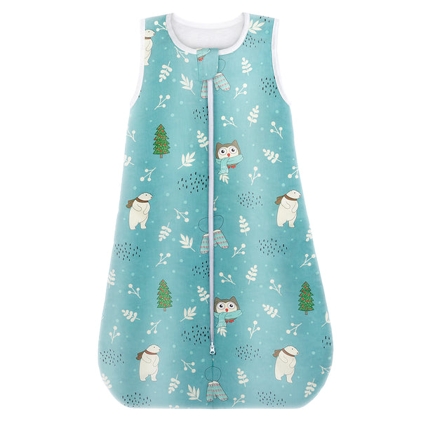 Viedouce Gigoteuse Hiver TOG 0.5, Gigoteuse Bebe Coton,Sac de Couchage Bebe,Turbulette pour Bébé Garcon Fille Naissance (0-24 Mois, Longueur: 90 cm)