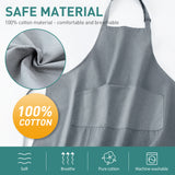 Viedouce 2 Pack Tabliers de Cuisine,Coton Tablier avec Poches pour Homme Femme,Réglable Tabliers pour Barbecue Jardin,Café,Tablier Pour Chef,Boulanger,Serveurs,Serveuse