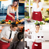 2 pièces Tabliers de Cuisine Taille Basse  Imperméable