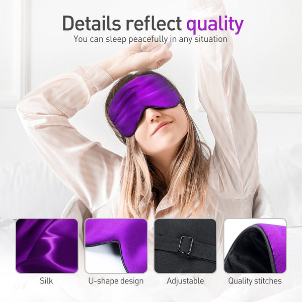 Masque de Sommeil en 100% Soie