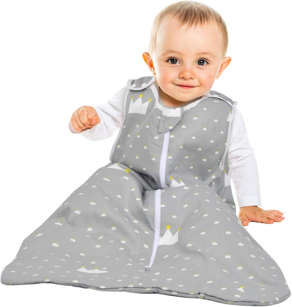 Gigoteuse Bébé Hiver 3.5 TOG 9-24 Mois – Sac De Couchage Coton Manches Amovibles Avec Pieds, Chaud Et Confortable