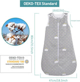 Viedouce Gigoteuse Hiver TOG 2.5,Gigoteuse Bebe Coton,Sac de Couchage Bebe,Turbulette pour Bébé Garcon Fille Naissance (3-18 Mois, Longueur: 80 cm)