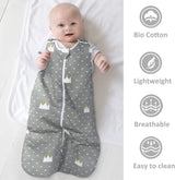 Viedouce Gigoteuse Hiver TOG 2.5,Gigoteuse Bebe Coton,Sac de Couchage Bebe,Turbulette pour Bébé Garcon Fille Naissance (3-18 Mois, Longueur: 80 cm)
