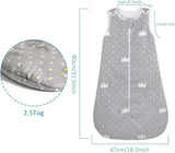 Viedouce Gigoteuse Hiver TOG 2.5,Gigoteuse Bebe Coton,Sac de Couchage Bebe,Turbulette pour Bébé Garcon Fille Naissance (3-18 Mois, Longueur: 80 cm)