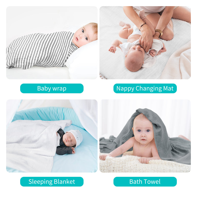 Videouce Mousseline pour Bébé-3 pcs