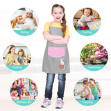 Viedouce Tablier Enfant,Imperméable Tabliers de Cuisine avec Poches