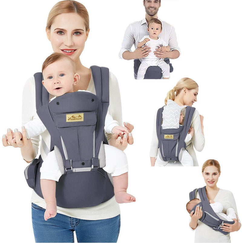 Porte bébé Ergonomique - Gris foncé – Viedouce