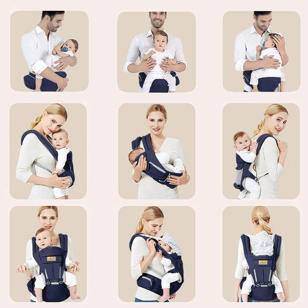 Porte bébé Ergonomique - Bleu foncé