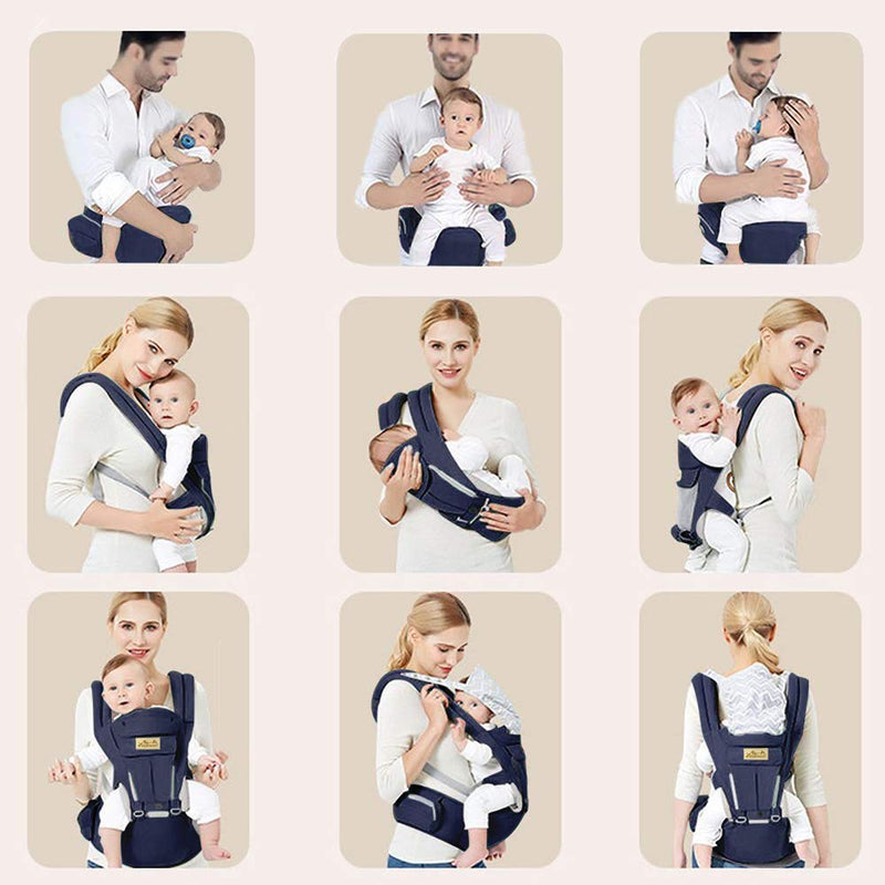 Porte bébé Ergonomique - Bleu foncé