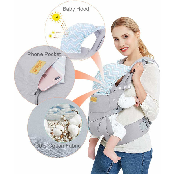Porte bébé Ergonomique - Gris