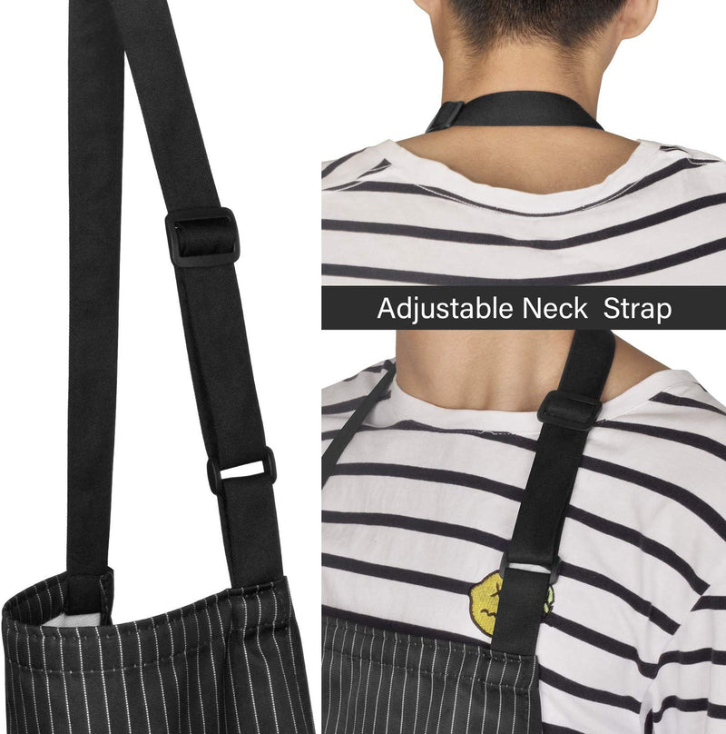 2 Pack Tabliers de Cuisine Etanche (rayures)