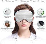 Masque de Sommeil  en 100%  Soie - Argent
