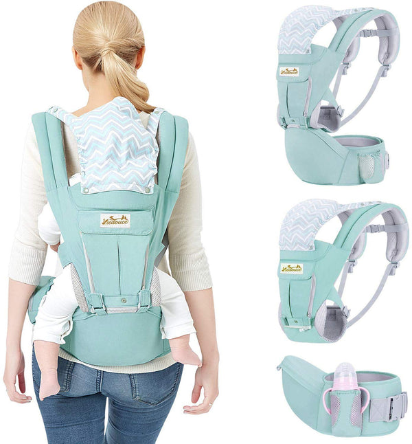 Porte bébé Ergonomique - Cyan