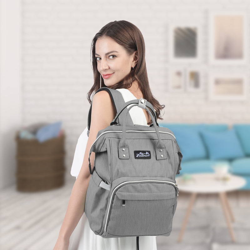 Sacs Dos Langer Pour B b Sac de Voyage Gris Viedouce