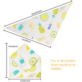 Bavoirs (pack de 8) en coton ultra absorbant