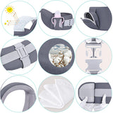 Porte bébé Ergonomique - Gris foncé