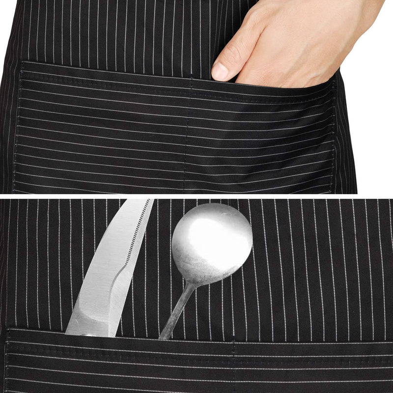 2 Pack Tabliers de Cuisine Etanche (rayures)