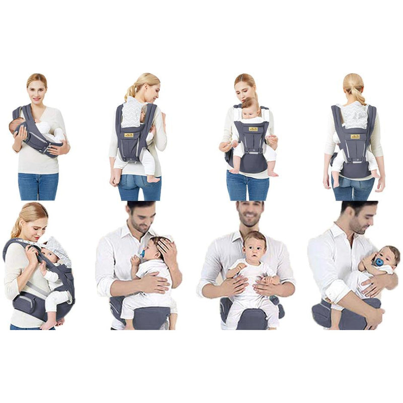 Porte bébé Ergonomique - Gris foncé