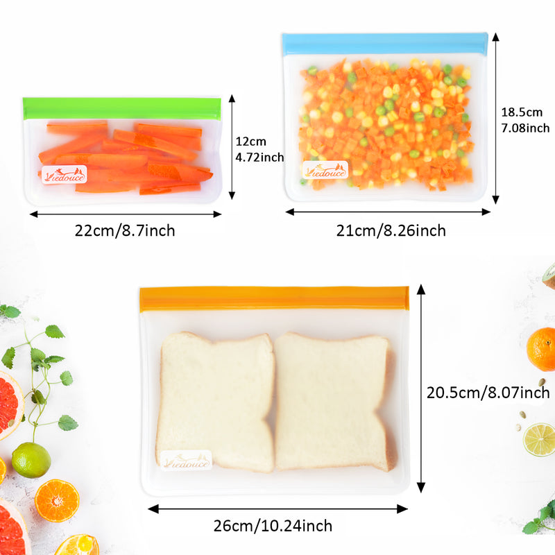 Sac de Conservation Alimentaire Réutilisable