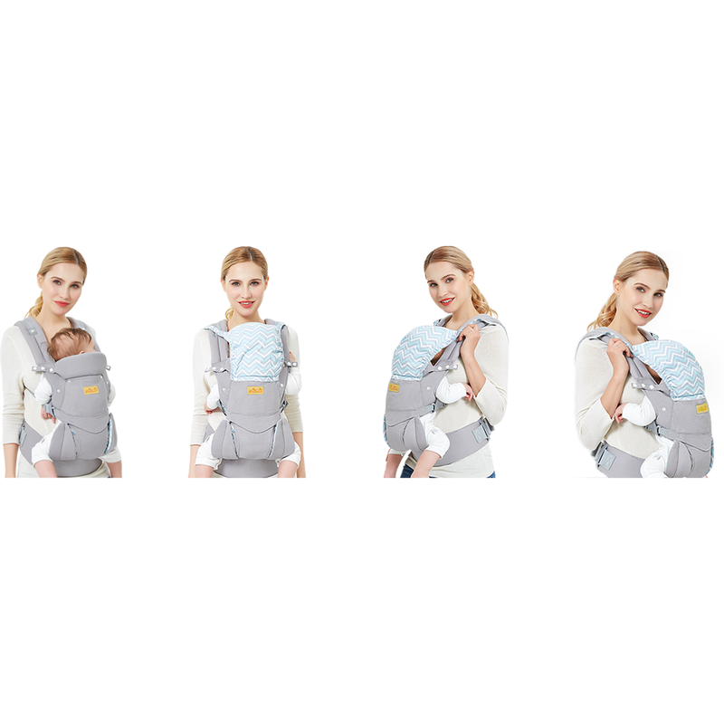 Porte bébé Ergonomique - Gris