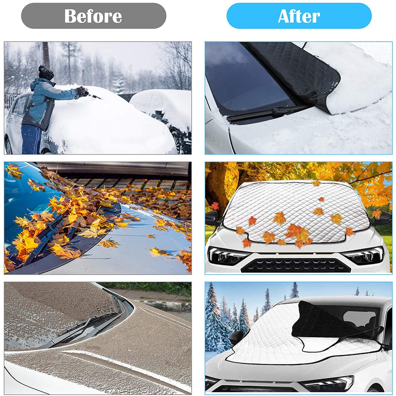 CAESY Couverture Pare Brise Avant Voiture pour Peugeot Partner 3 Doors  2012-2023, Bâche Repliable Anti Givre Neige Gel, Hiver Films de Protection  Antigel,All-Black : : Auto et Moto