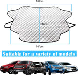 Viedouce Couverture Pare-Brise Voiture,Magnétique Couverture de Givre de Pare-Brise de Voiture
