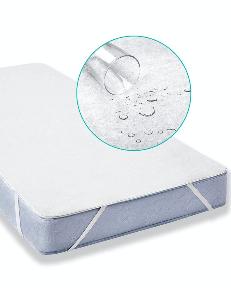 Protège Matelas Imperméable avec 4 Bands Elastiques 90 x 200 cm