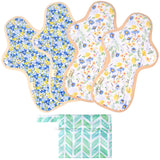 Serviettes Hygièniques  Lavables en Coton Organique (4 pièces )