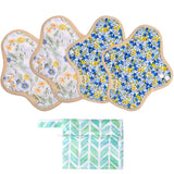 Serviettes Hygièniques  Lavables en Coton Organique (4 pièces )