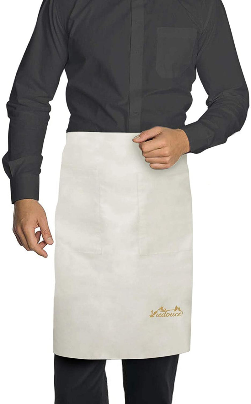 2 pièces Tabliers de Cuisine Taille Basse  Imperméable